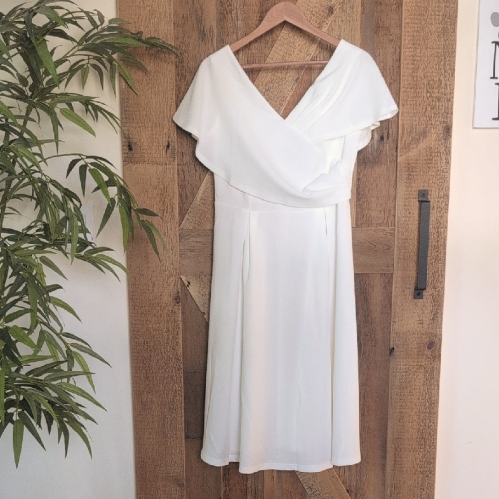Elegant White Wedding Dress - NWOT